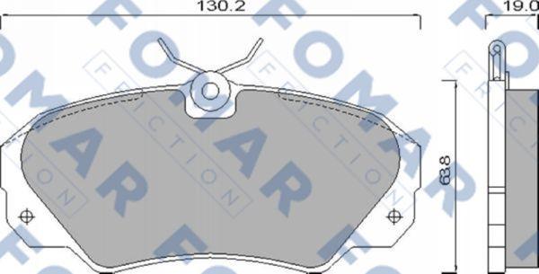 FOMAR Friction FO 628581 - Kit de plaquettes de frein, frein à disque cwaw.fr