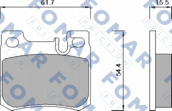 FOMAR Friction FO 622381 - Kit de plaquettes de frein, frein à disque cwaw.fr