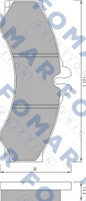 FOMAR Friction FO 627681 - Kit de plaquettes de frein, frein à disque cwaw.fr