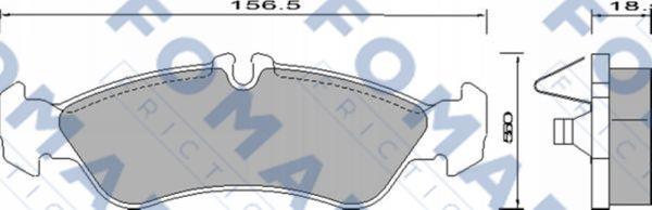 FOMAR Friction FO 627781 - Kit de plaquettes de frein, frein à disque cwaw.fr