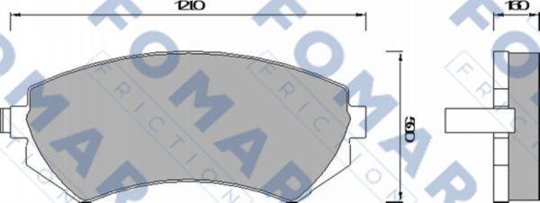 FOMAR Friction FO 679481 - Kit de plaquettes de frein, frein à disque cwaw.fr