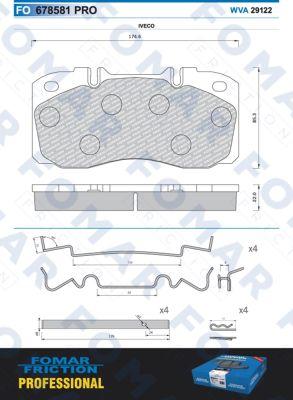 FOMAR Friction FO 678581 - Kit de plaquettes de frein, frein à disque cwaw.fr