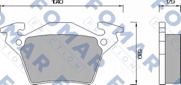 FOMAR Friction FO 678781 - Kit de plaquettes de frein, frein à disque cwaw.fr