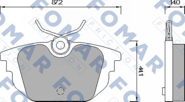 FOMAR Friction FO 677581 - Kit de plaquettes de frein, frein à disque cwaw.fr