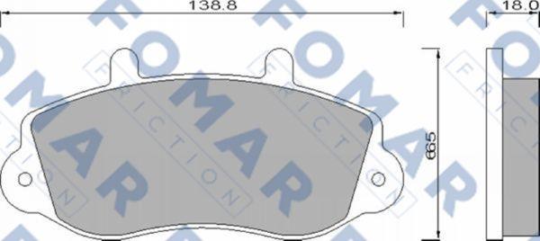 FOMAR Friction FO 677381 - Kit de plaquettes de frein, frein à disque cwaw.fr