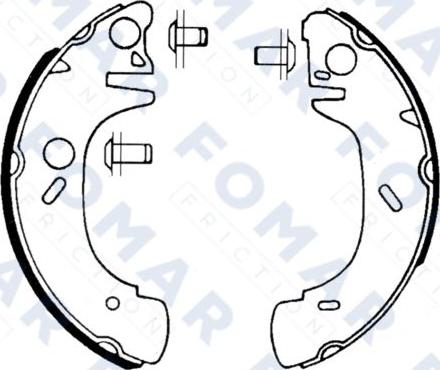 FOMAR Friction FO 0561 - Jeu de mâchoires de frein cwaw.fr