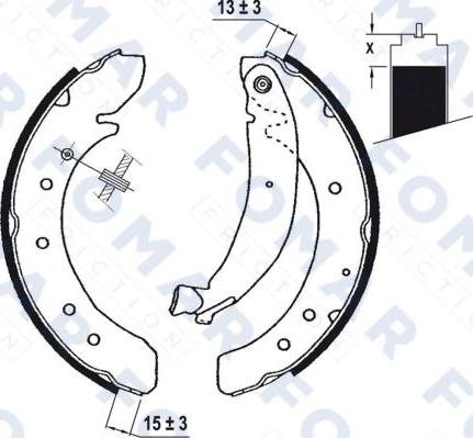 FOMAR Friction FO 0620 - Jeu de mâchoires de frein cwaw.fr