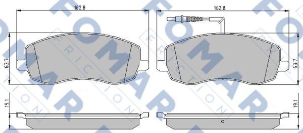 FOMAR Friction FO 893781 - Kit de plaquettes de frein, frein à disque cwaw.fr