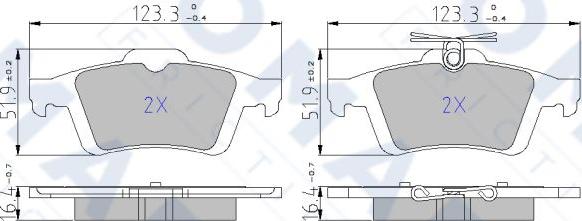 FOMAR Friction FO 846881 - Kit de plaquettes de frein, frein à disque cwaw.fr