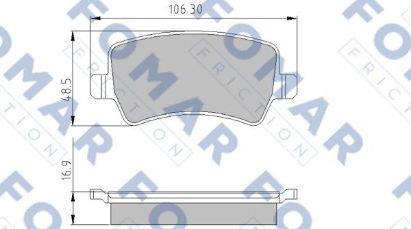 FOMAR Friction FO 846781 - Kit de plaquettes de frein, frein à disque cwaw.fr