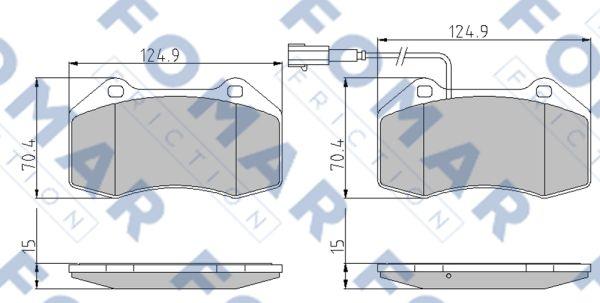 FOMAR Friction FO 869281 - Kit de plaquettes de frein, frein à disque cwaw.fr