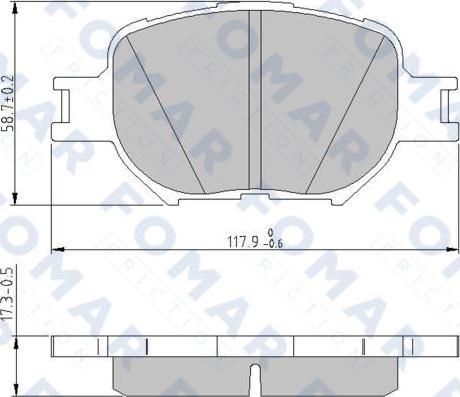 FOMAR Friction FO 814681 - Kit de plaquettes de frein, frein à disque cwaw.fr