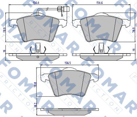 FOMAR Friction FO 814781 - Kit de plaquettes de frein, frein à disque cwaw.fr