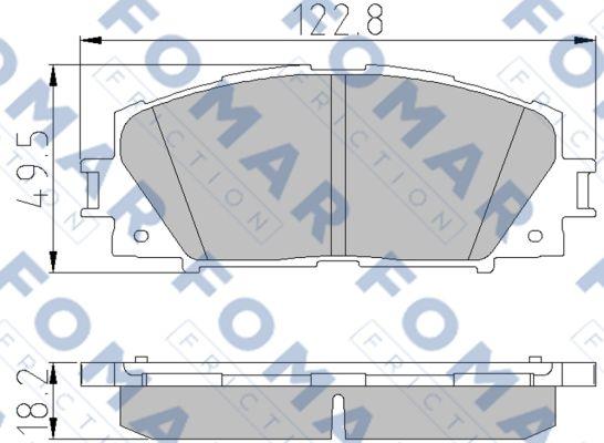 FOMAR Friction FO 838681 - Kit de plaquettes de frein, frein à disque cwaw.fr