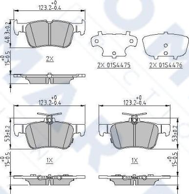 FOMAR Friction FO 321583 - Kit de plaquettes de frein, frein à disque cwaw.fr