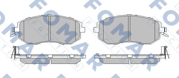 FOMAR Friction FO 217183 - Kit de plaquettes de frein, frein à disque cwaw.fr