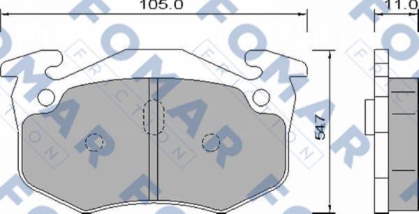 FOMAR Friction FO 742881 - Kit de plaquettes de frein, frein à disque cwaw.fr