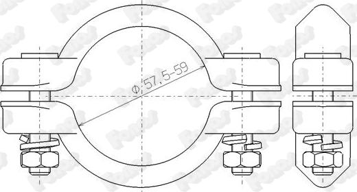 Fonos 86019 - Raccord de tuyau, système d'échappement cwaw.fr