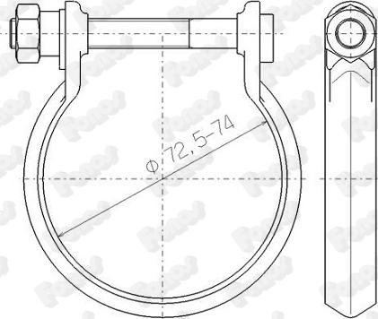 Fonos 80781 - Raccord de tuyau, système d'échappement cwaw.fr