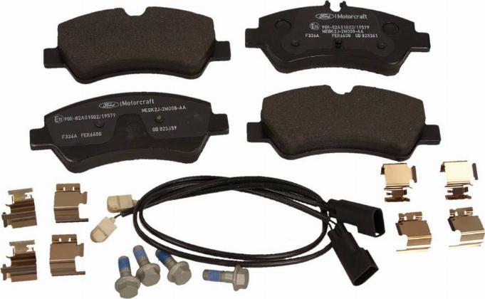 FORD 1916327 - Kit de plaquettes de frein, frein à disque cwaw.fr