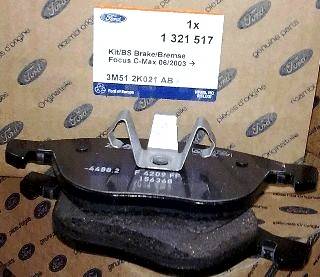 FORD 1 321 517 - Kit de plaquettes de frein, frein à disque cwaw.fr