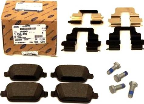 FORD 1756395 - Kit de plaquettes de frein, frein à disque cwaw.fr