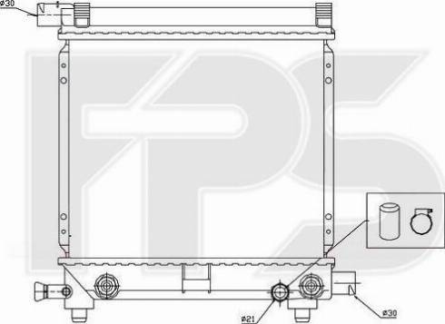 FPS FP 46 A989 - Radiateur, refroidissement du moteur cwaw.fr