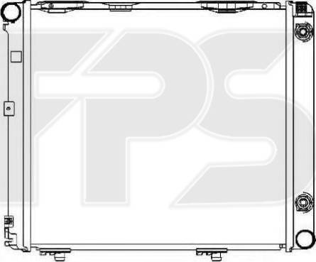 FPS FP 46 A984 - Radiateur, refroidissement du moteur cwaw.fr