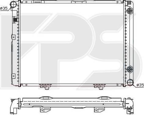 FPS FP 46 A203 - Radiateur, refroidissement du moteur cwaw.fr