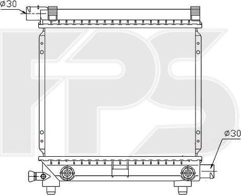 FPS FP 46 A215 - Radiateur, refroidissement du moteur cwaw.fr