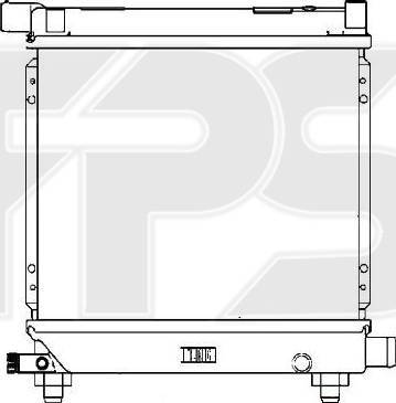 FPS FP 46 A216 - Radiateur, refroidissement du moteur cwaw.fr