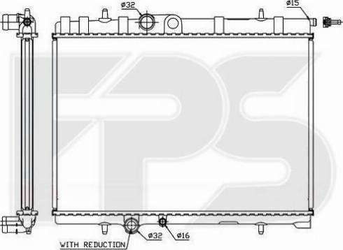 FPS FP 54 A1118-X - Radiateur, refroidissement du moteur cwaw.fr