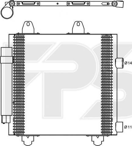 FPS FP 54 K964-X - Condensateur, climatisation cwaw.fr