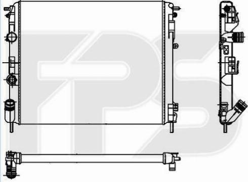 FPS FP 56 A933 - Radiateur, refroidissement du moteur cwaw.fr