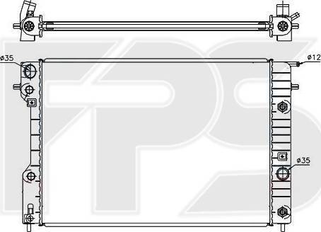 FPS FP 52 A318 - Radiateur, refroidissement du moteur cwaw.fr