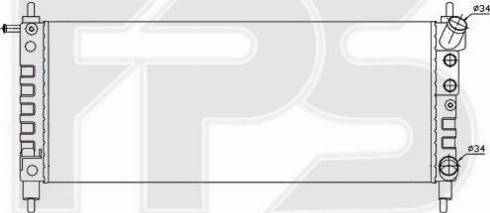 FPS FP 52 A290 - Radiateur, refroidissement du moteur cwaw.fr