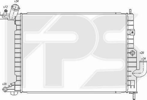 FPS FP 52 A298 - Radiateur, refroidissement du moteur cwaw.fr