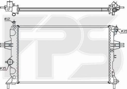 FPS FP 52 A288 - Radiateur, refroidissement du moteur cwaw.fr