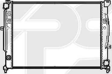 FPS FP 12 A464 - Radiateur, refroidissement du moteur cwaw.fr