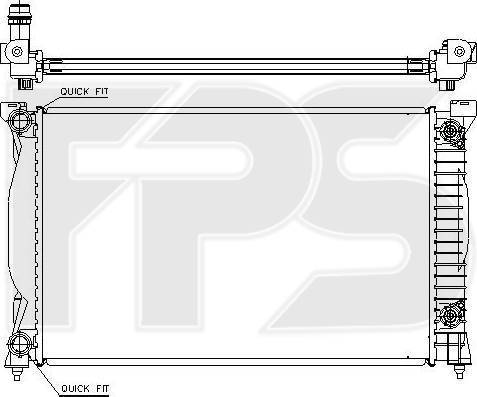 FPS FP 12 A466 - Radiateur, refroidissement du moteur cwaw.fr