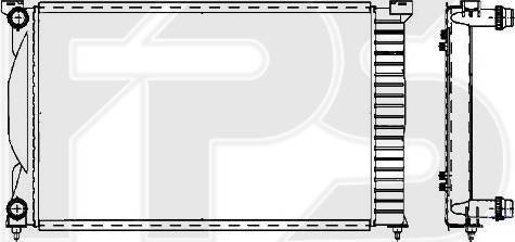 FPS FP 12 A463 - Radiateur, refroidissement du moteur cwaw.fr