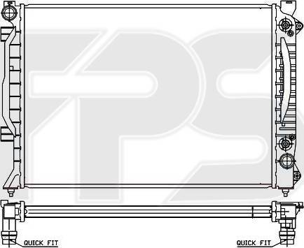 FPS FP 12 A423 - Radiateur, refroidissement du moteur cwaw.fr