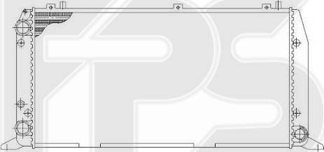 FPS FP 12 A856-X - Radiateur, refroidissement du moteur cwaw.fr