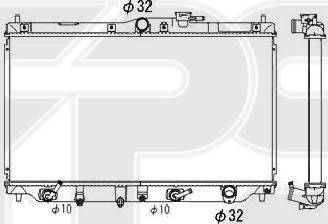 FPS FP 30 A954-X - Radiateur, refroidissement du moteur cwaw.fr