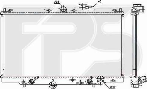 FPS FP 30 A587 - Radiateur, refroidissement du moteur cwaw.fr