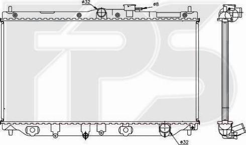 FPS FP 30 A09 - Radiateur, refroidissement du moteur cwaw.fr