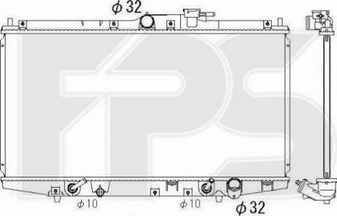 FPS FP 30 A1390 - Radiateur, refroidissement du moteur cwaw.fr