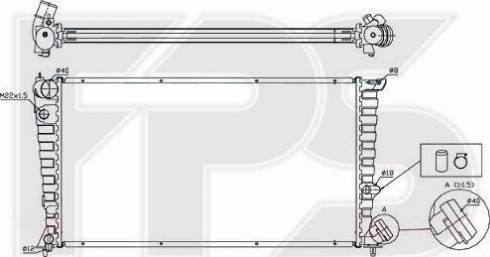 FPS FP 20 A54 - Radiateur, refroidissement du moteur cwaw.fr