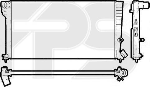 FPS FP 20 A62 - Radiateur, refroidissement du moteur cwaw.fr