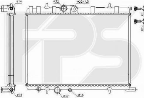 FPS FP 20 A81 - Radiateur, refroidissement du moteur cwaw.fr